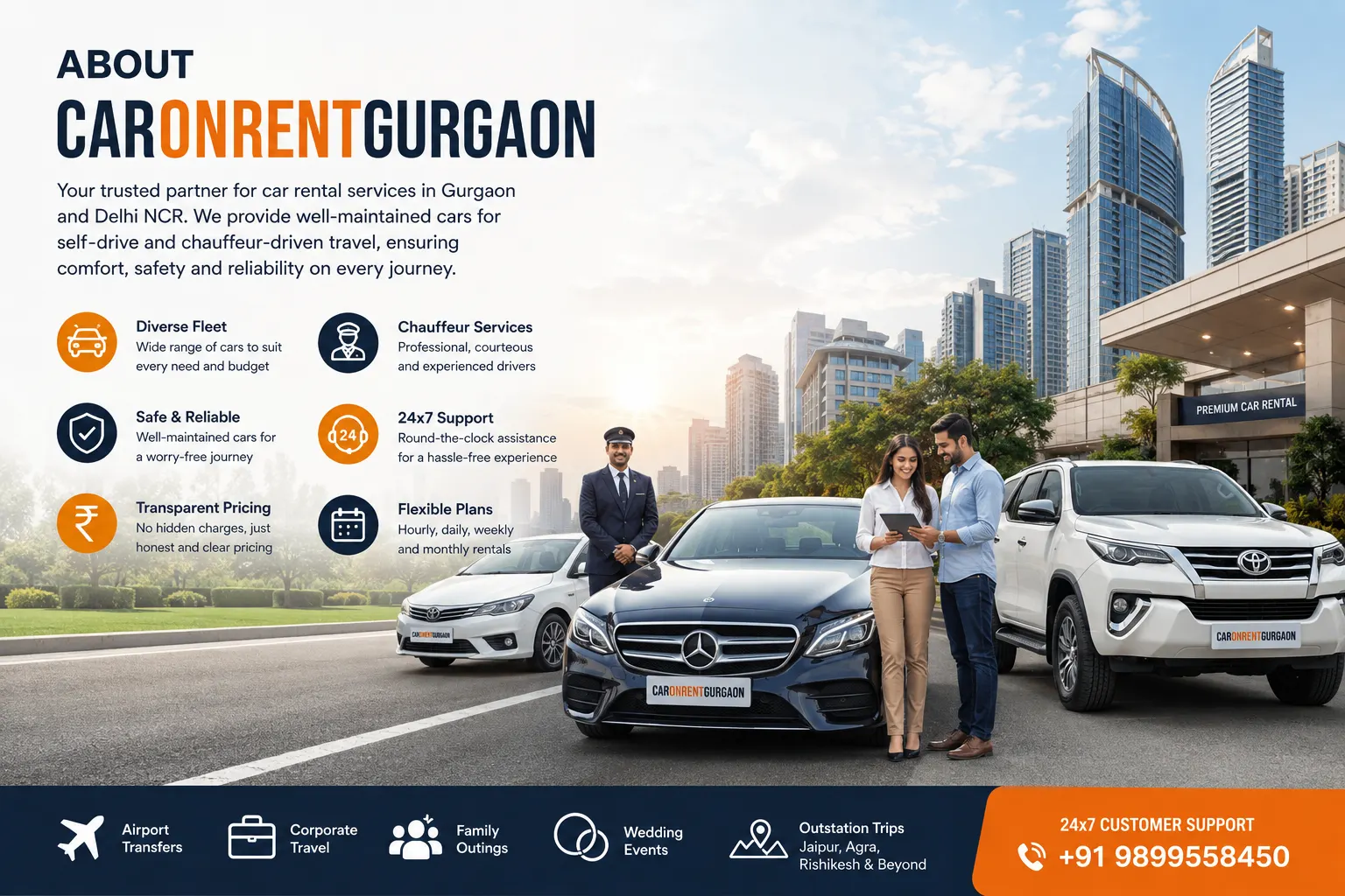 Car on Rent in Gurgaon - Reliable Car Rental Services